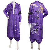 Japanais Bosozoku Kimono Manteau Violet Pant Cosplay Costume Halloween Carnival
