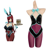 Fairy Tail Erza Scarlet Fille Lapin Bunny Girl Cosplay Costume