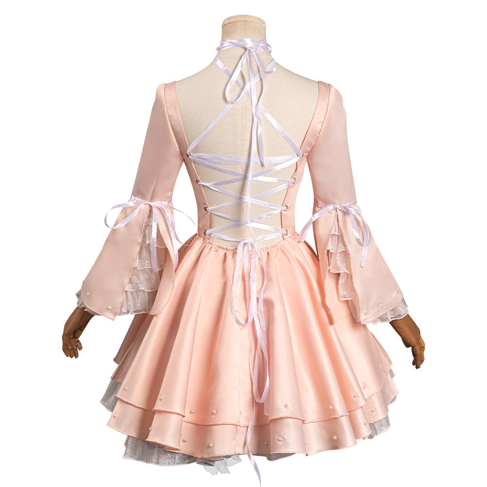 Chobits Rie Tanaka Chi Robe Rose Cosplay Costume Carnaval