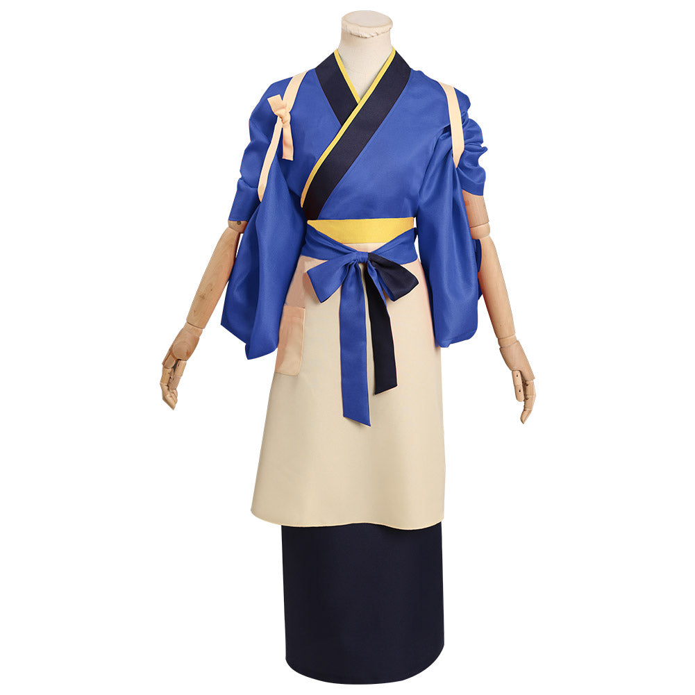 Lycoris Recoil Inoue Takina Cosplay Costume Kimono Carnival Halloween