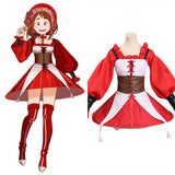 My Hero Academia Ochaco Uraraka Robe Rouge Desgin Original Cosplay Costume Halloween Carnival