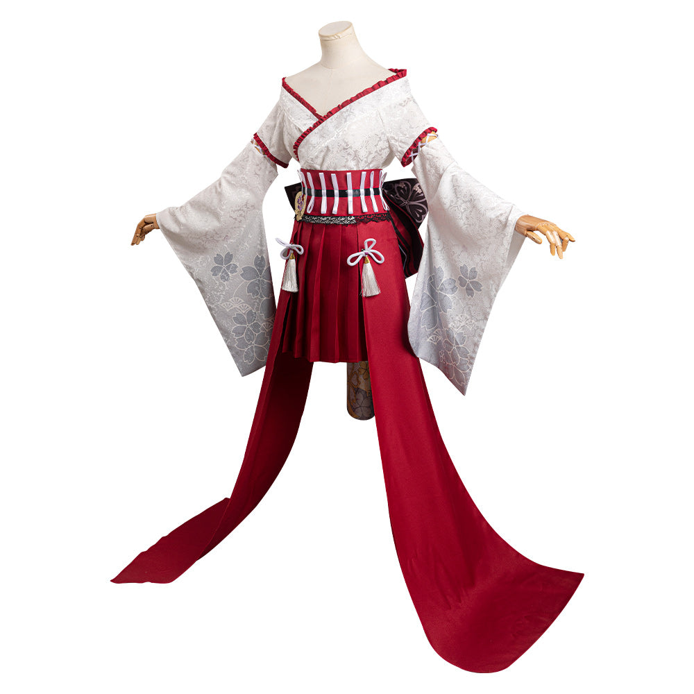 Genshin Impact Yae Miko Kimono Robe Cosplay Costume Carnaval