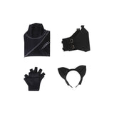 Adulte Wednesday Addams Wednesday Femme Noir Combinaison Cosplay Costume Carnaval