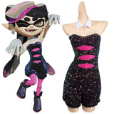Adulte Splatoon Callie Combinaison Noir Cosplay Costume Carnaval