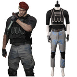 Resident Evil 4 Remake Jack Krauser Uniforme + Chapeau Accessoire Cosplay Costume