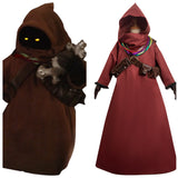 Enfant The Mandalorian 3 Star Wars Jawa Rouge Cosplay Costume