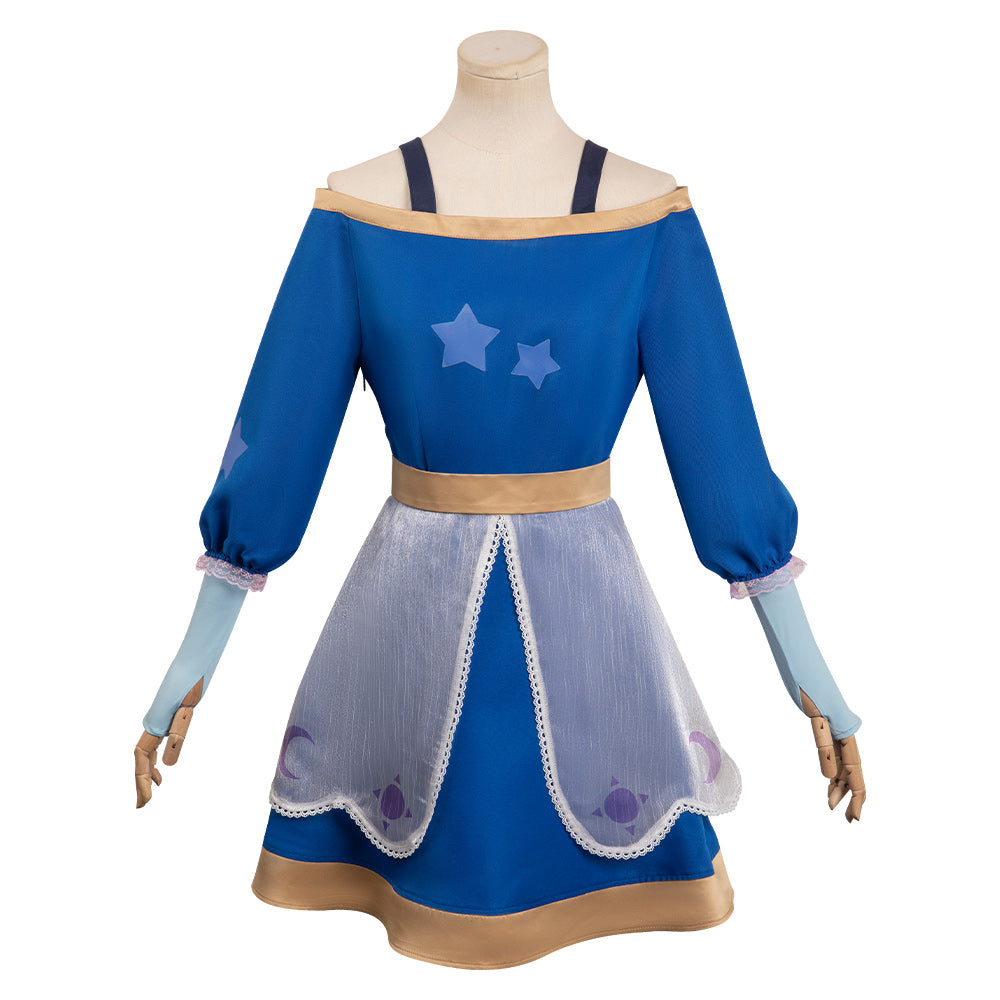 Adulte Luz à Osville 3 The Owl House Amity Robe Bleu Cosplay Costume –  Cosplaycart.fr