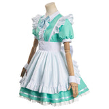 Anime Bocchi the Rock Gotou Hitori Vert Maid Robe Cosplay Costume