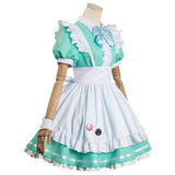 Anime Bocchi the Rock Gotou Hitori Vert Maid Robe Cosplay Costume