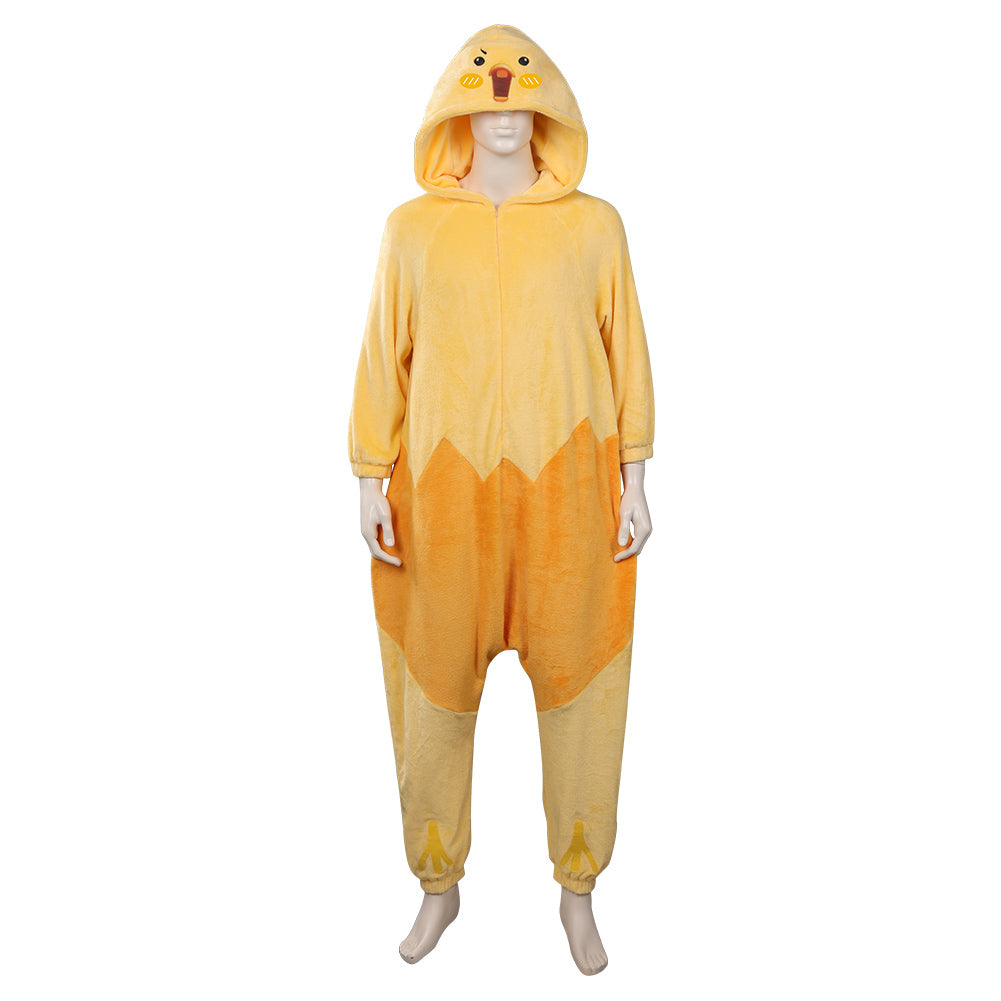 Gudetama Adventure Chicken Move Pajama Combinasion Cosplay Costume Carnaval