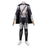Star Wars The Mandalorian 3 Enfant Combinaison Cape Cosplay Costume
