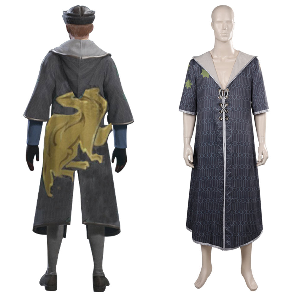 Hogwarts Legacy Hufflepuff Coupe-vent Manteau Cosplay Costume