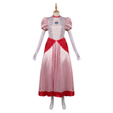 The Super Mario The Super Mario Bros. Movie peach Cosplay Costume Halloween Carnival Party Disguise Suit
