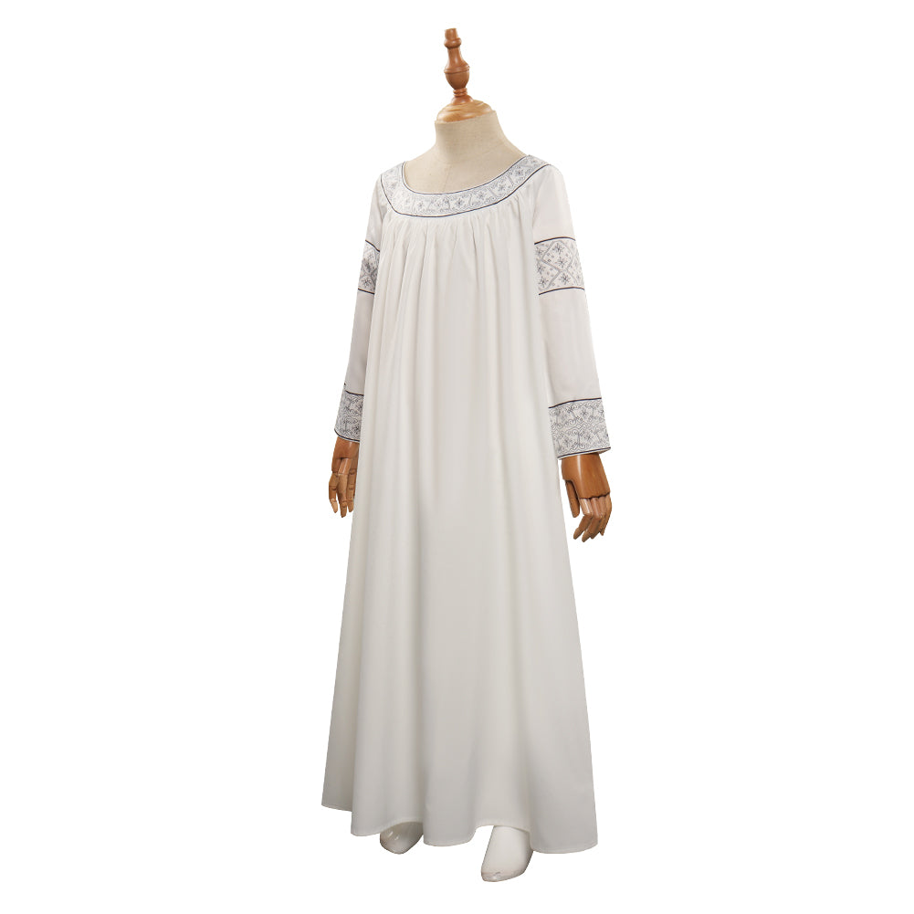 Enfant The Lord of the Rings Galadriel Robe Cosplay Costume Carnaval