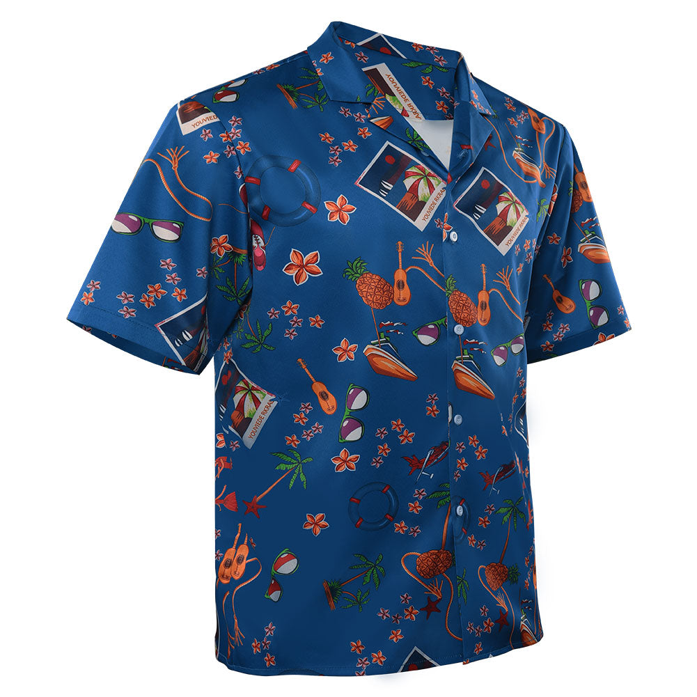 Adulte Weird Al Yankovic Al T-Shirt Bleu Cosplay Costume