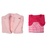 Wednesday Addams Enid Sinclair Robe Rose Cosplay Costume Carnaval