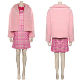 Wednesday Addams Enid Sinclair Robe Rose Cosplay Costume Carnaval