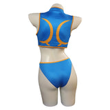 Street Fighter Chun-Li Maillot De Bain Cosplay Costume Carnaval