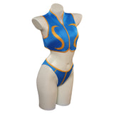 Street Fighter Chun-Li Maillot De Bain Cosplay Costume Carnaval