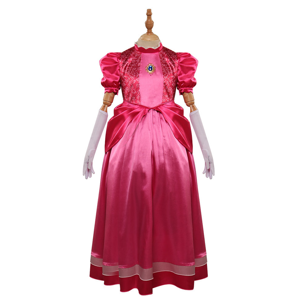 Mario Boo Robe Enfant Super Mario Bros Princesse Peach Robe Cosplay Costume Carnaval ...