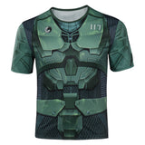 Halo Master Chief John Jeu T-shirt Cosplay Costume Design Original