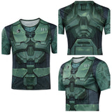 Halo Master Chief John Jeu T-shirt Cosplay Costume Design Original
