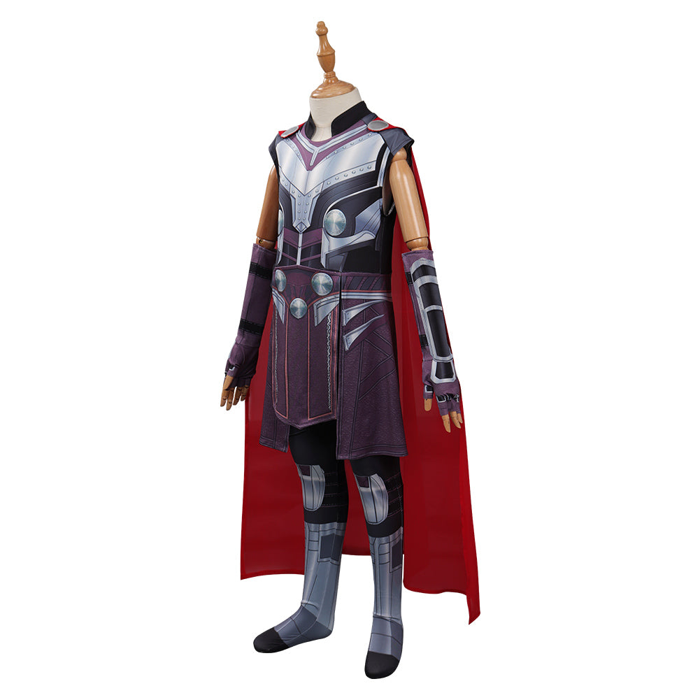Thor: Love and Thunder Enfant Jane Foster Combinaison Cape Cosplay Costume