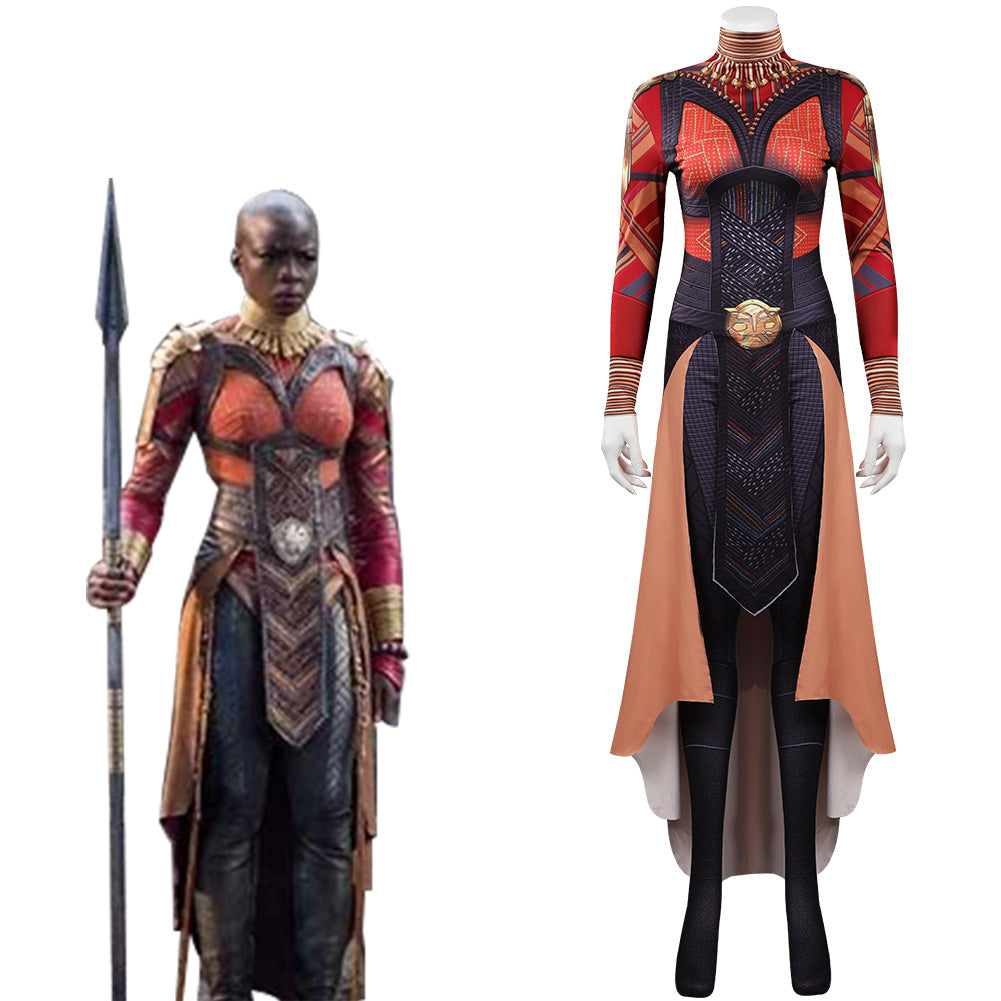 2022 Film Black Panther: Wakanda Forever Okoye Combinaison Cosplay Costume Halloween Carnival