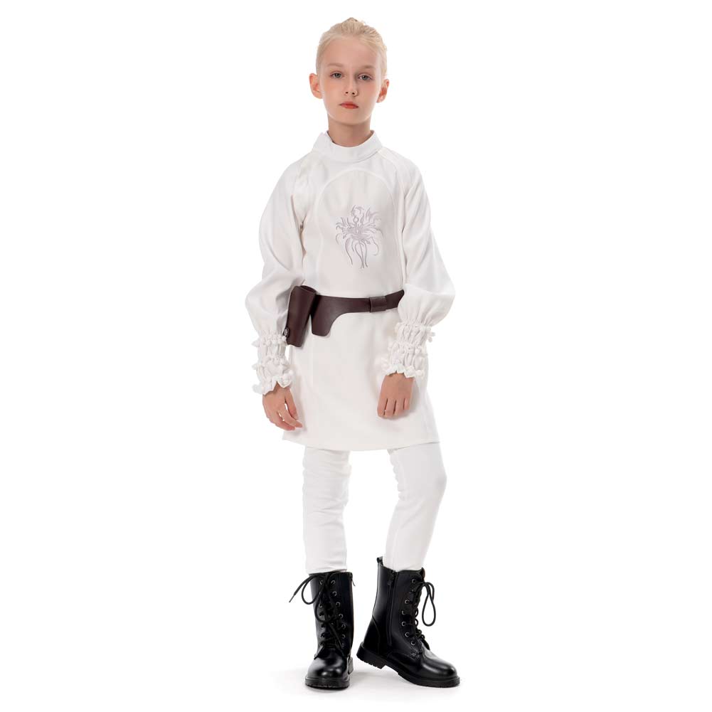 Enfant Star Wars Obi Wan Kenobi Leia Combat Cosplay Costume Halloween Carnival