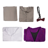 Film The Grand Budapest Hotel M. Gustave Business Violet Uniform Cosplay Costume Carnaval