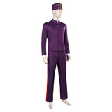 Film The Grand Budapest Hotel Zero Lobby Violet Cosplay Costume Carnaval