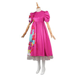 2023 Film Barbie Rose Robe Ensemble Cosplay Costume