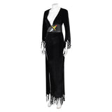 Film Elvira: Maîtresse Des Ténèbres Elvira Robe Noir Cosplay Costume Carnaval