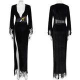 Film Elvira: Maîtresse Des Ténèbres Elvira Robe Noir Cosplay Costume Carnaval