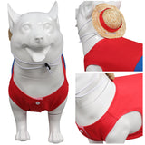 Animal Anime One Piece Luffy Costume Pour Chien Halloween Carnaval