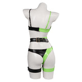 Anime Kim Possible Shego Lingerie Cosplay Costume