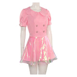 2023 Film Barbie T-shirt Rose Robe Cosplay Costume Carnaval