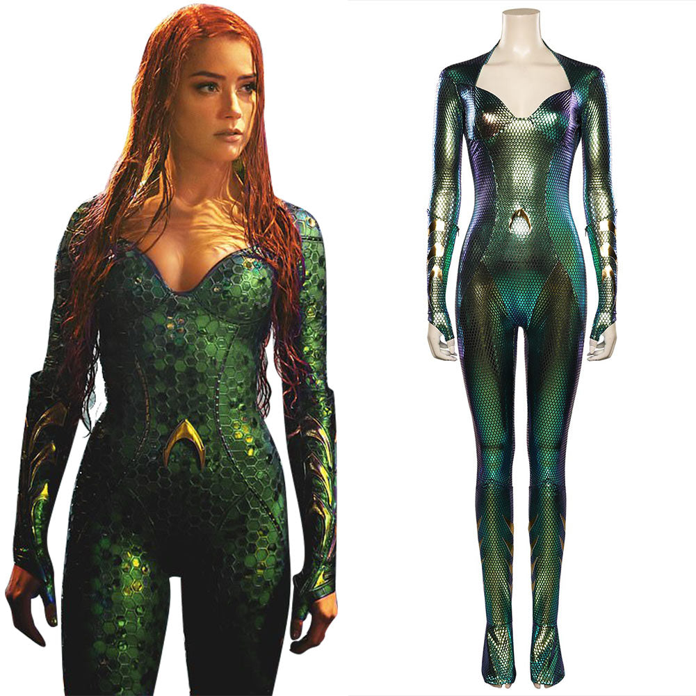 Film Aquaman and the Lost Kingdom Mera Femme Combinaison Cosplay Costume Carnival Halloween