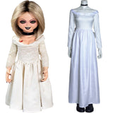 La Fiancée de Chucky Bride of Chucky Tiffany Tenue De Mariage Robe Cosplay Costume
