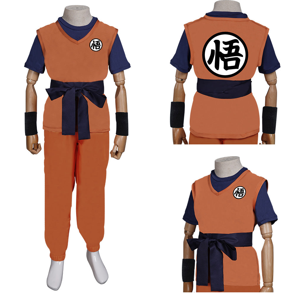 Enfants Anime Dragon Ball Z Son Goku Cosplay Costume