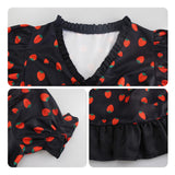 SPY×FAMILY Anya Forger Robe en Fraise Cosplay Costume