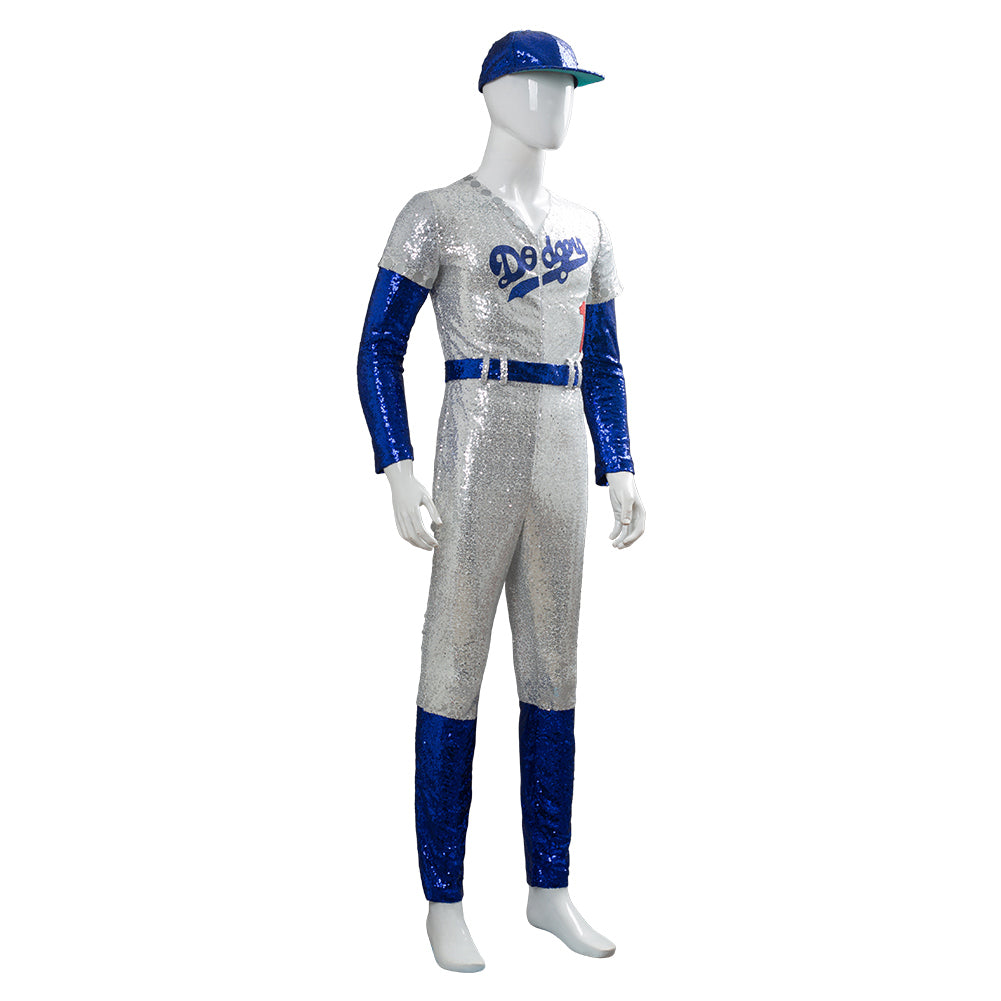 2019 Film Rocketman Elton John Dodgers Baseball Uniform Cosplay Costume