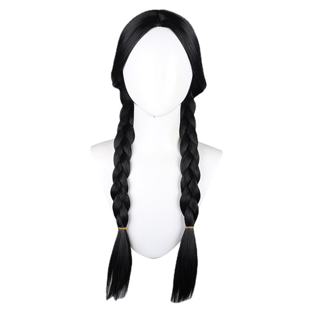 2022 Wednesday Addams Cosplay Perruque