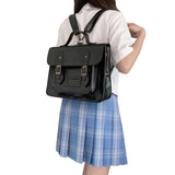 Wednesday Addams Wednesday Étudiant Sac Cosplay PU Leather School Shoulder Bag Handbags Totes