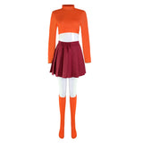 Scooby-Doo Velma Dinkley Uniform Cosplay Costume