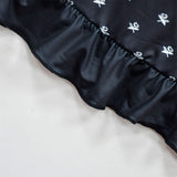 Fille Addams Family Ensembles Robe+Sac Costume