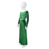 Enfant Shrek Film Princess Fiona Robe Vert Cosplay Costume