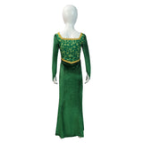 Enfant Shrek Film Princess Fiona Robe Vert Cosplay Costume