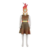Enfant Elemental Ember Ripple Robe+Masque Cosplay Costume