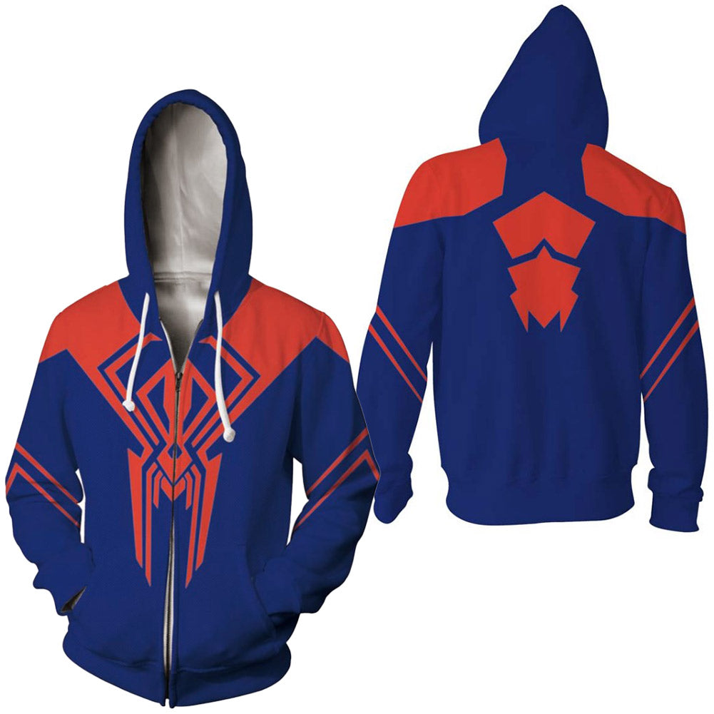 Spider Man Across the Spider-Verse Zip Hoodie Costume